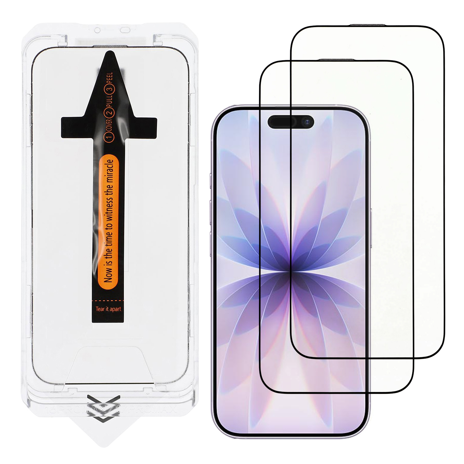 2Pcs For iPhone 17 Screen Protector HD Clear High Aluminium Silicon Glass Film with Dust Removal Tool