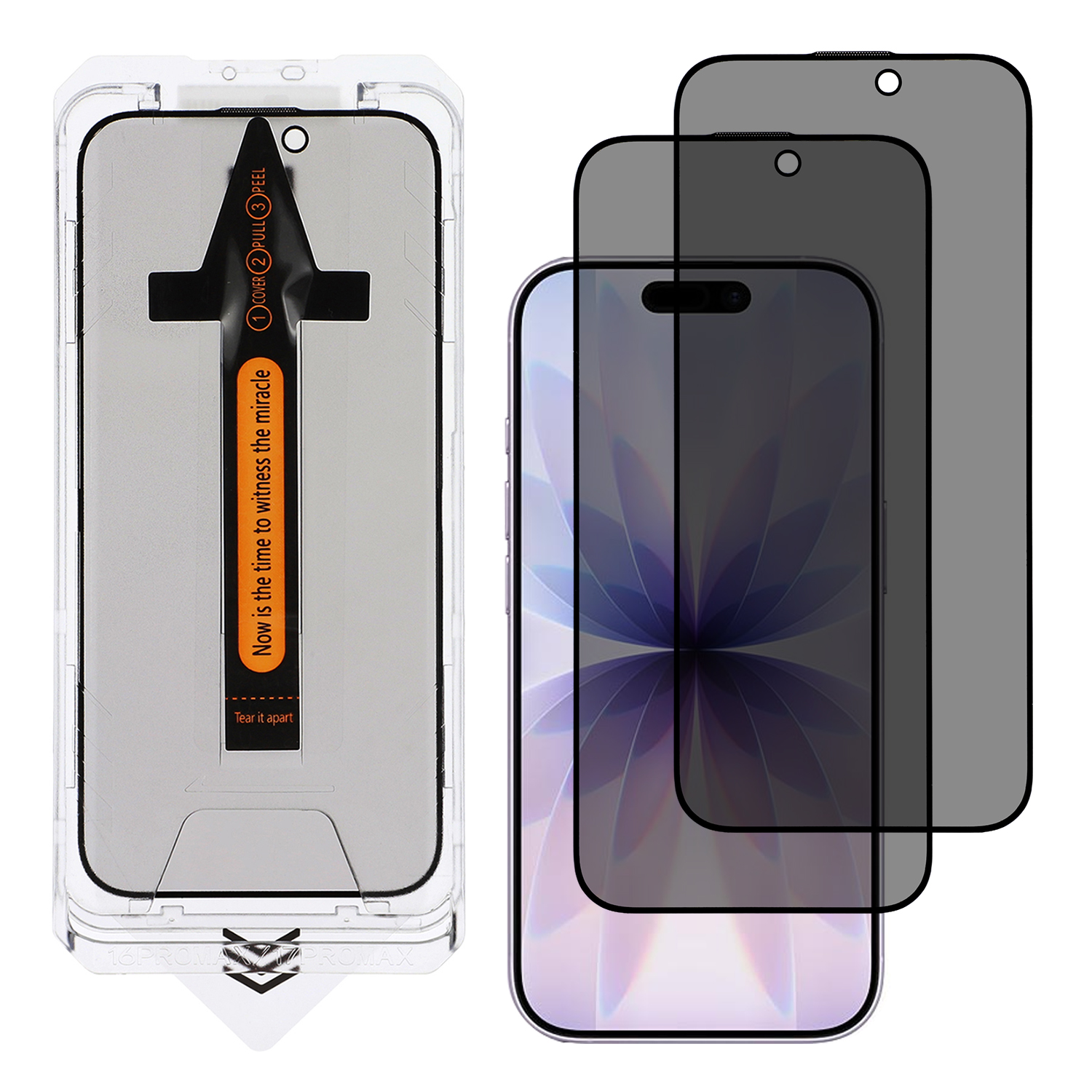 2Pcs For iPhone 17 Screen Protector Anti Spy High Aluminium Silicon Glass Film with Dust Removal Tool