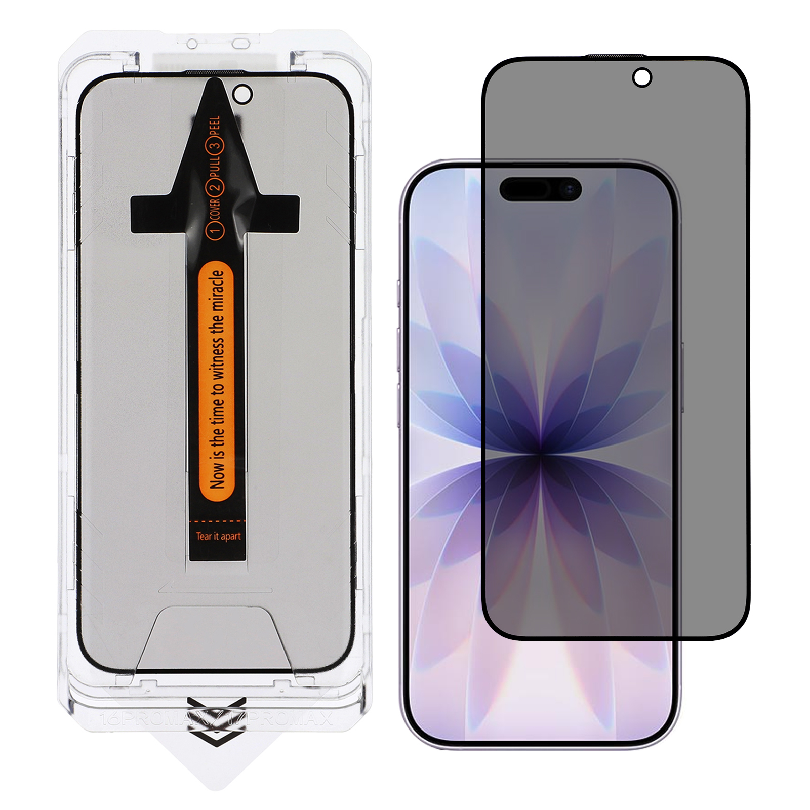 For iPhone 17 Screen Protector Anti Spy High Aluminium Silicon Glass Film with Dust Removal Tool