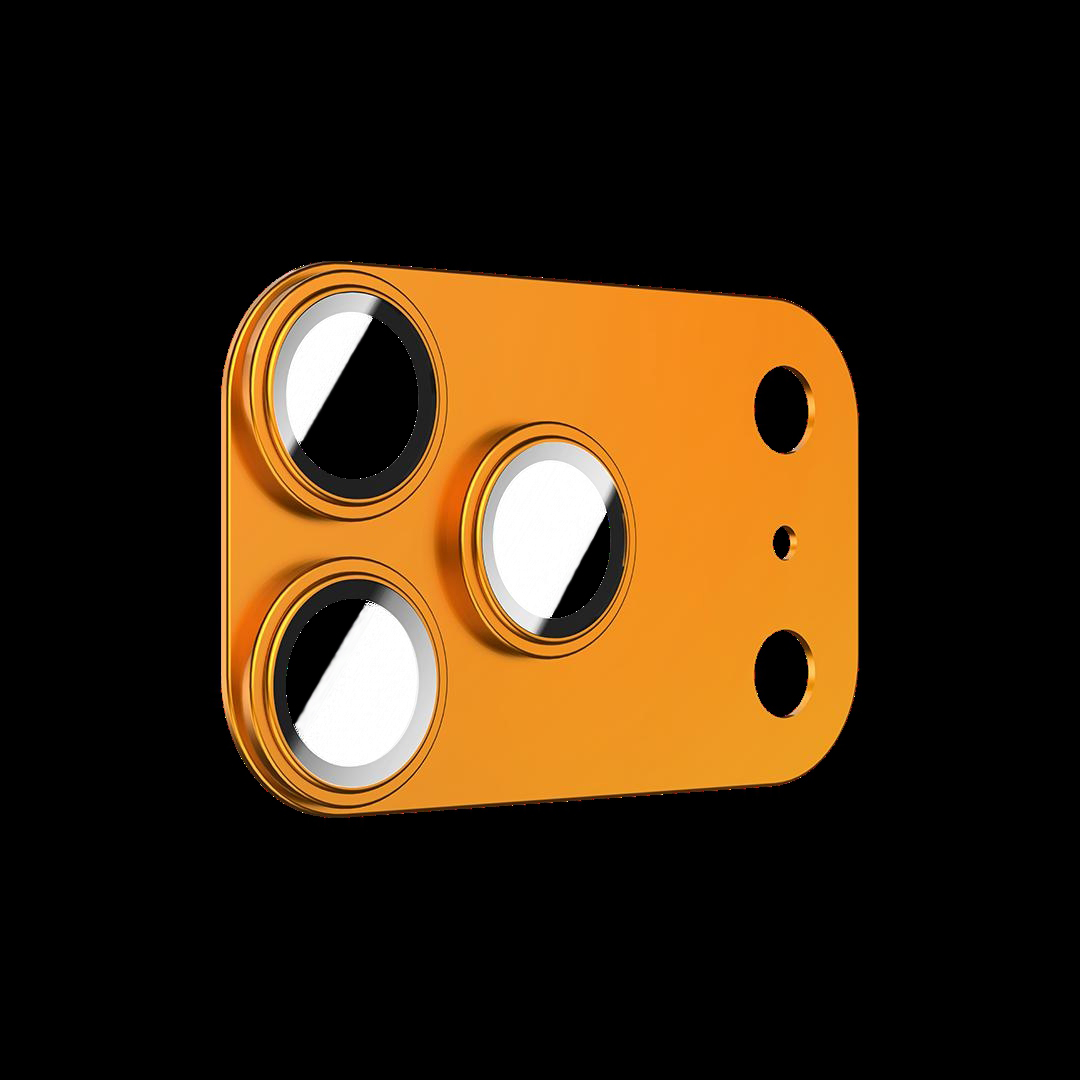 BENKS For iPhone 17 Pro Max Camera Lens Protector Corning Gorilla Glass + Metal Full Cover Lens Film - Orange