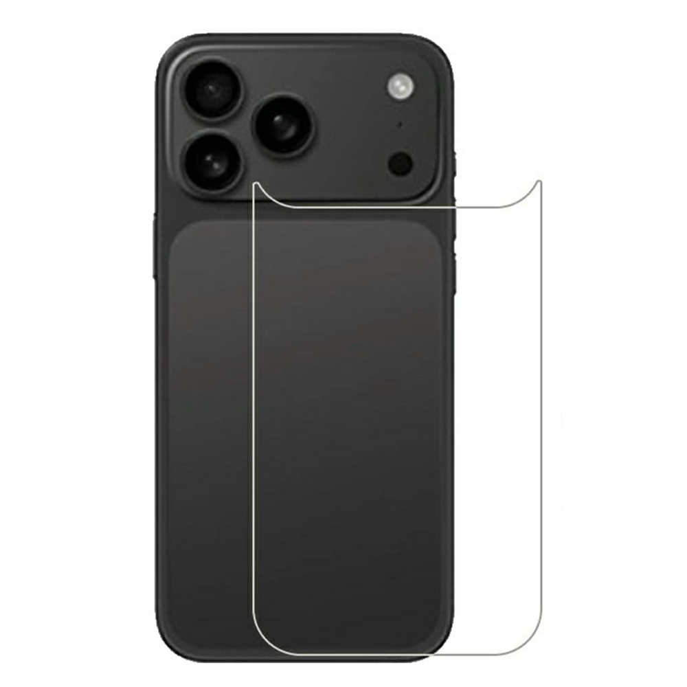 For iPhone 17 Pro Max HD Clear Tempered Glass Back Film 2.5D Arc Edge 9H Hardness Anti-Scratch Back Protector