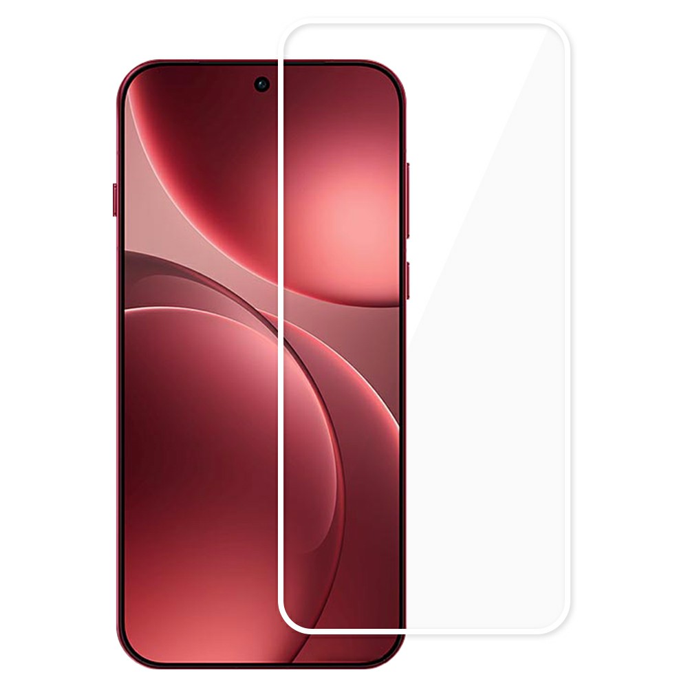 For Oppo Find X9 Pro 5G / OnePlus 15 5G Full Screen Protector Full Glue White Edge Electroplated High Aluminum-Silicon Glass Film (Fingerprint Unlock)