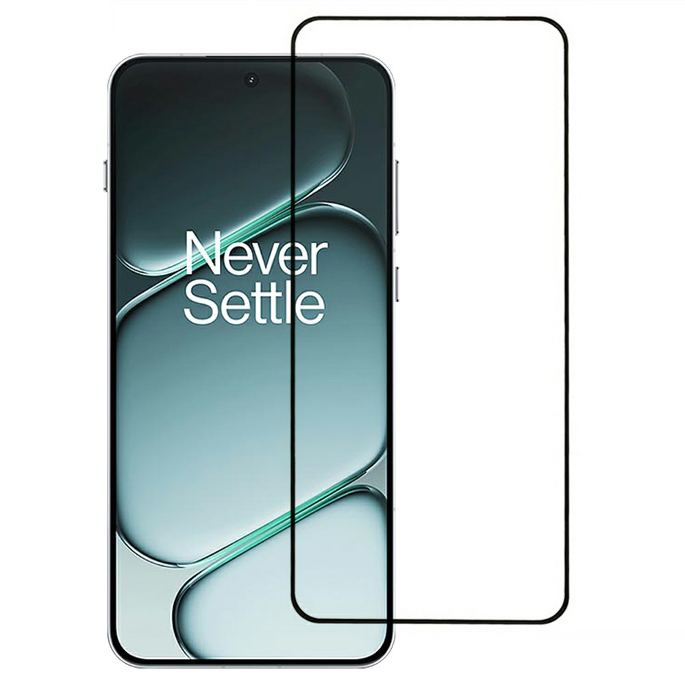 For OnePlus 15R 5G / Ace 6T 5G / Ace 6 5G Screen Protector Full Glue Silk Printing Tempered Glass Film Support Fingerprint Unlock