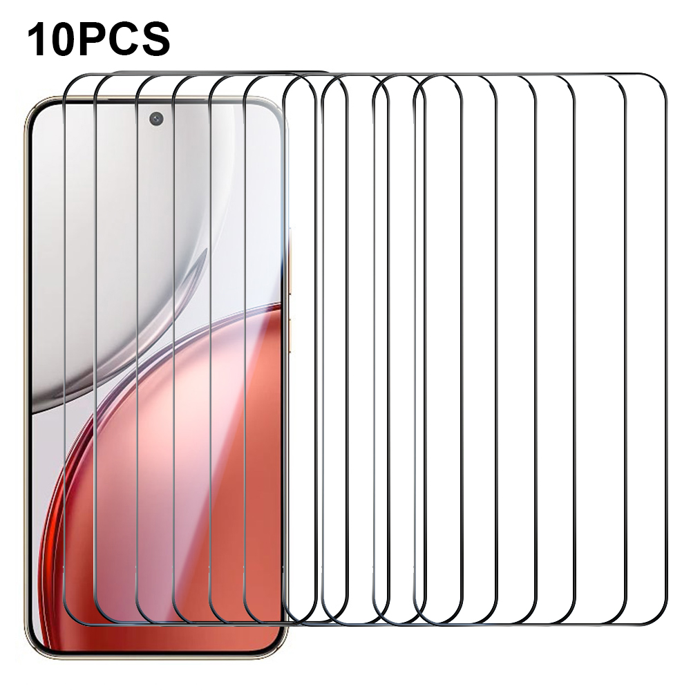 RURIHAI 10Pcs For Honor Magic8 Lite 5G / X9d 5G / X70 5G Full Glue High Aluminium-Silicon Glass Film 0.26mm 2.5D Full Screen Protector
