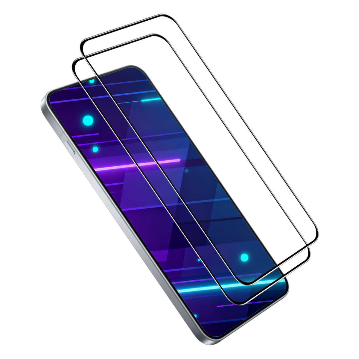ENKAY HAT PRINCE For Motorola Edge 70 5G 2Pcs Screen Protector   9H Silk Printing 0.26mm Tempered Glass - Transparent