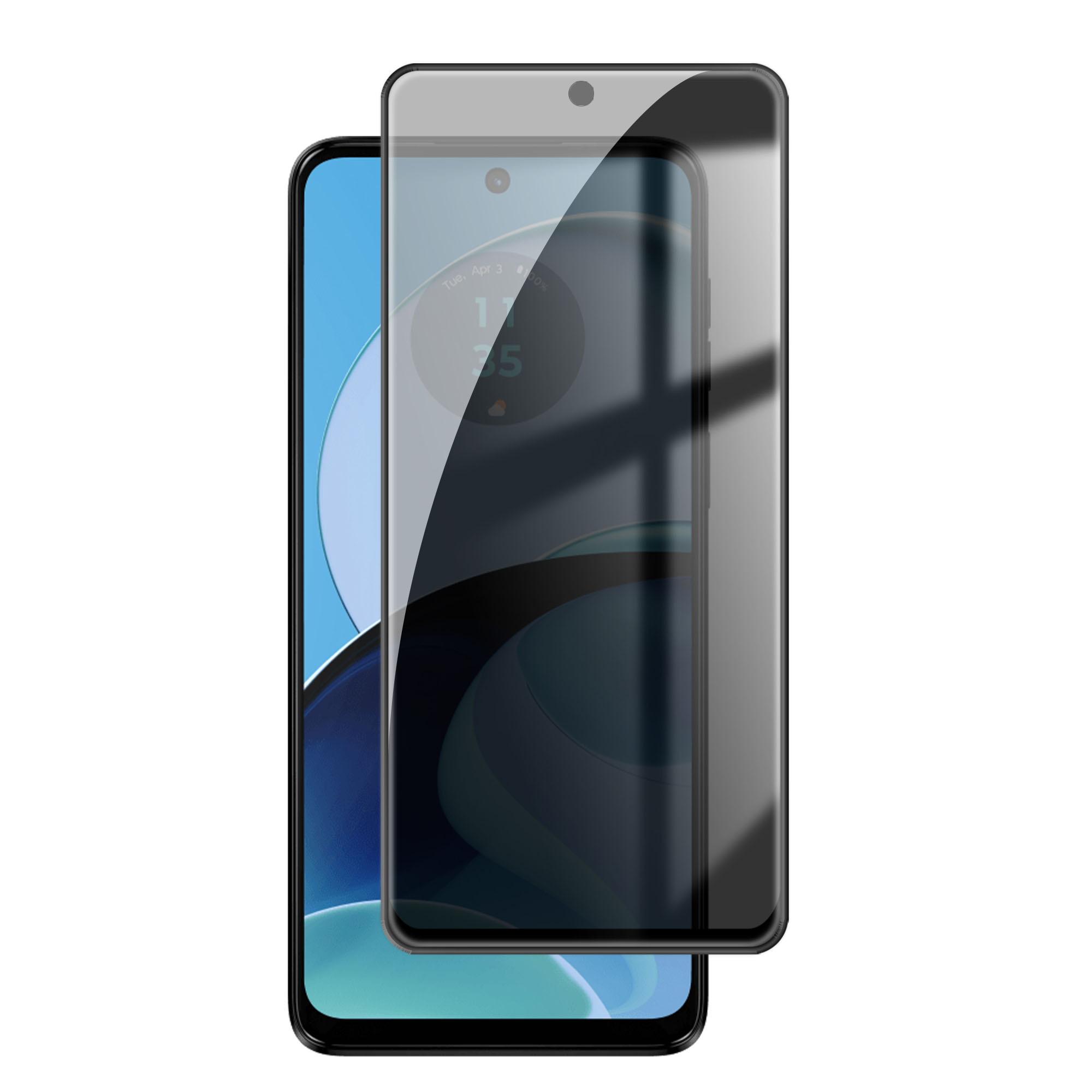For Motorola Moto G14 4G Anti Spy Privacy Full Screen Protector Black Edge High Aluminium-silicon Glass Film - As Shown