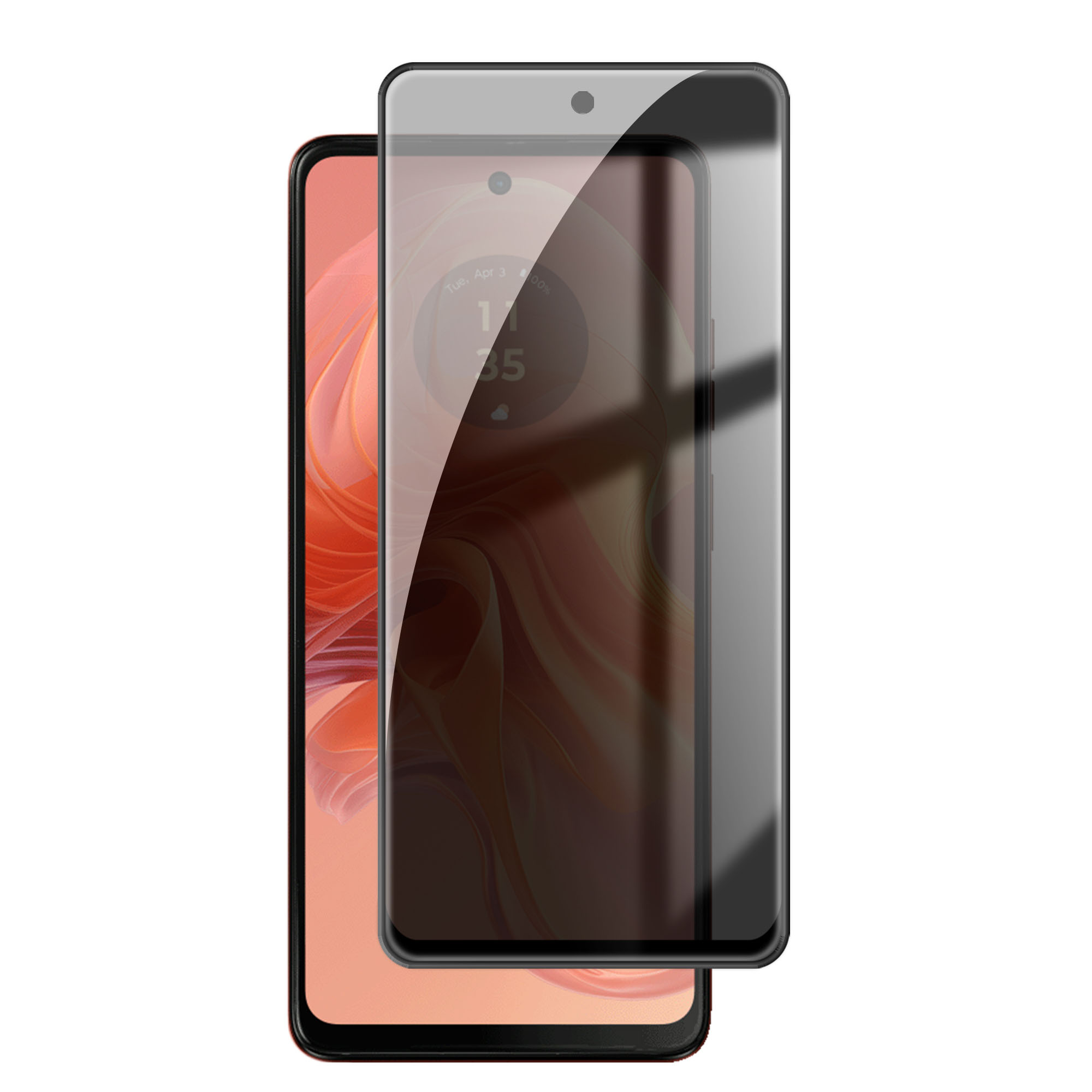 For Motorola Moto G04 5G Anti Spy Privacy Full Screen Protector Black Edge High Aluminium-silicon Glass Film - As Shown