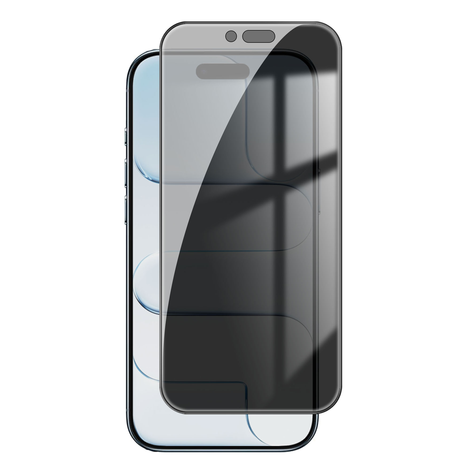 For iPhone Air Anti Spy Privacy Full Screen Protector Black Edge High Aluminium-silicon Glass Film - As Shown
