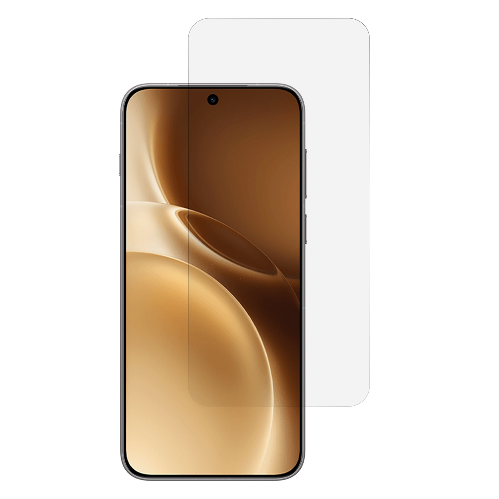 For vivo X300 5G 2.5D Arc Edge Screen Protector Full Glue HD Clear High Aluminium-silicon Glass Film (Fingerprint Unlock)