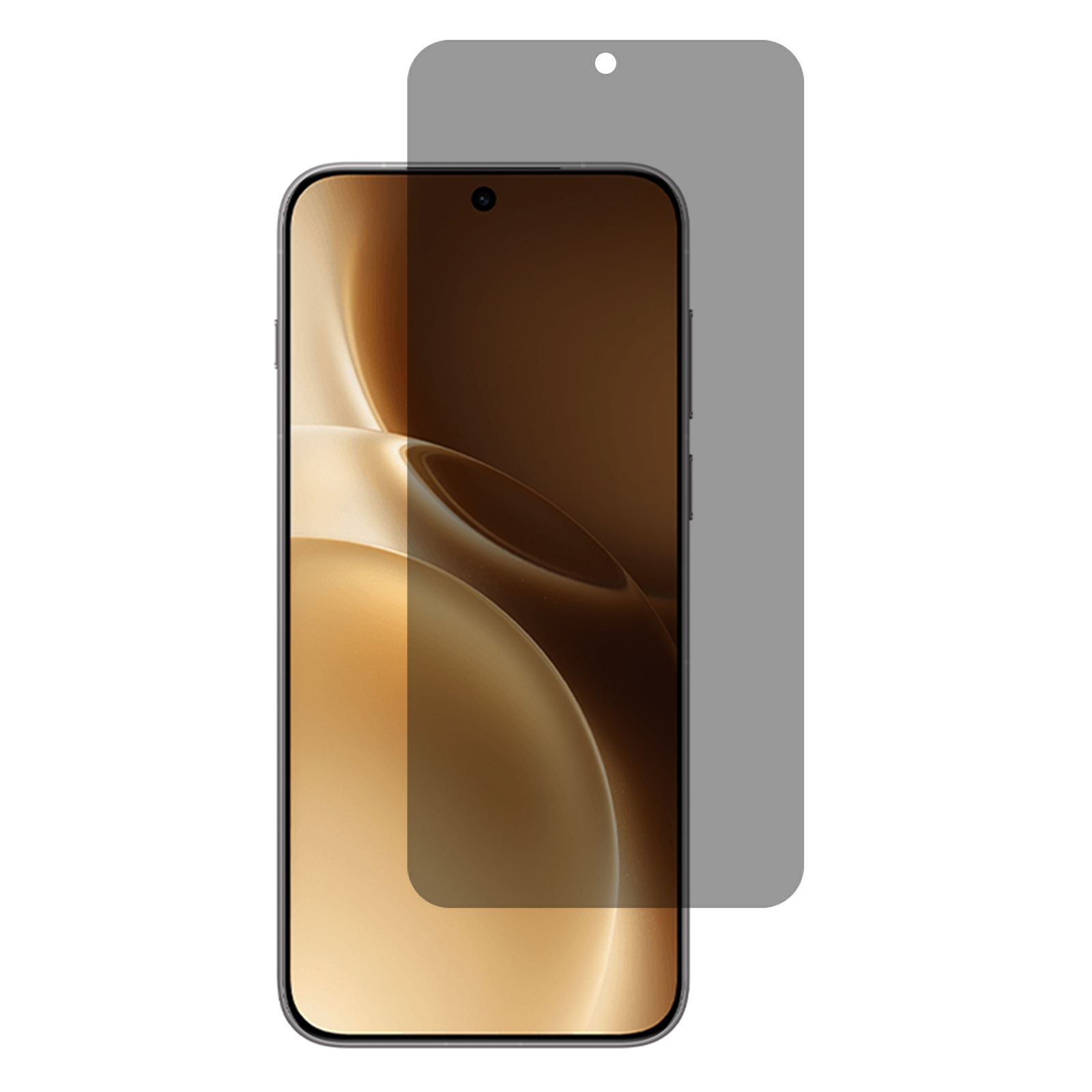 For vivo X300 Pro 5G Anti Spy Full Screen Protector Arc Edge Full Glue High Aluminium-silicon Glass Film (Fingerprint Unlock)