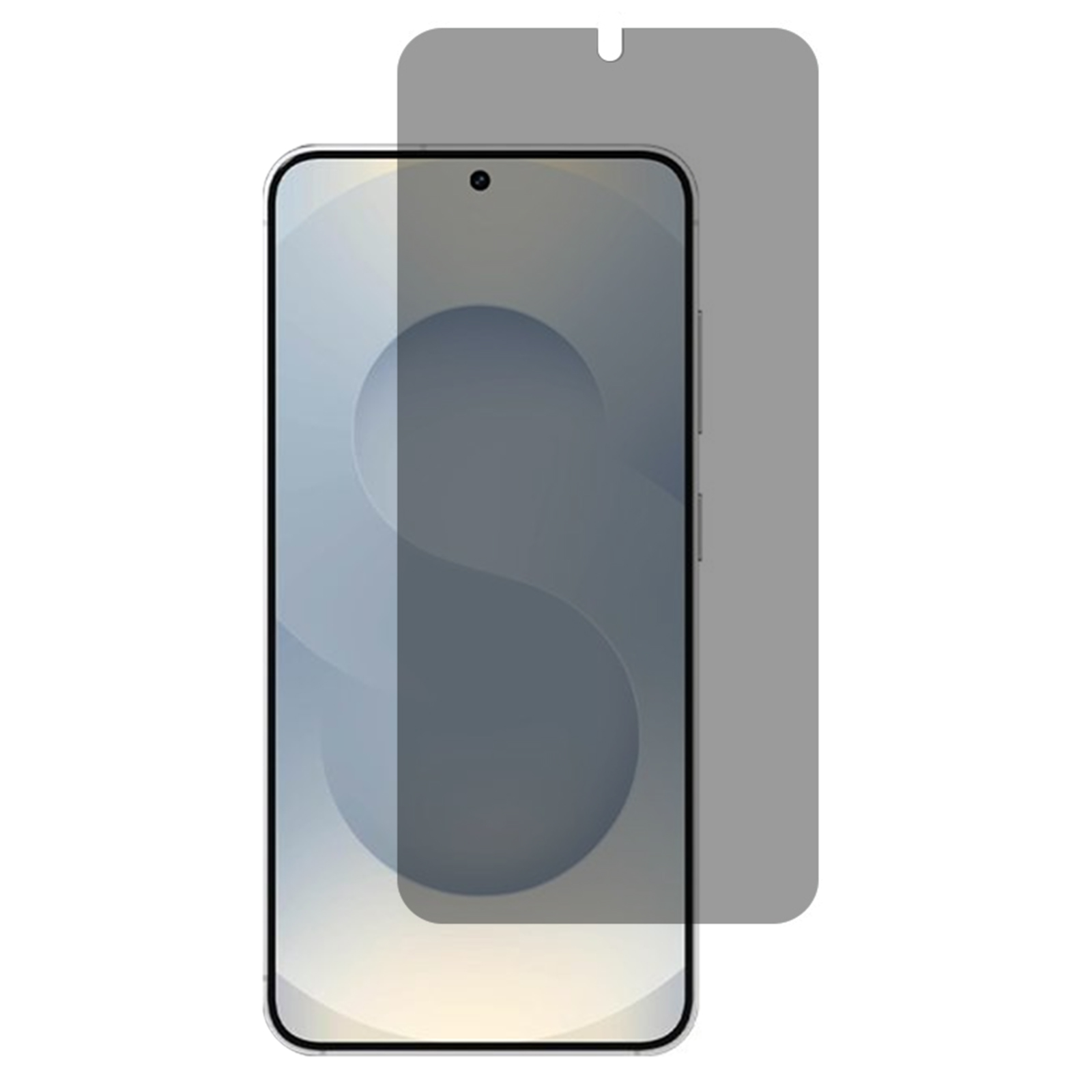 For Samsung Galaxy S26+ Anti Spy Full Screen Protector Arc Edge Full Glue High Aluminium-silicon Glass Film (Fingerprint Unlock)