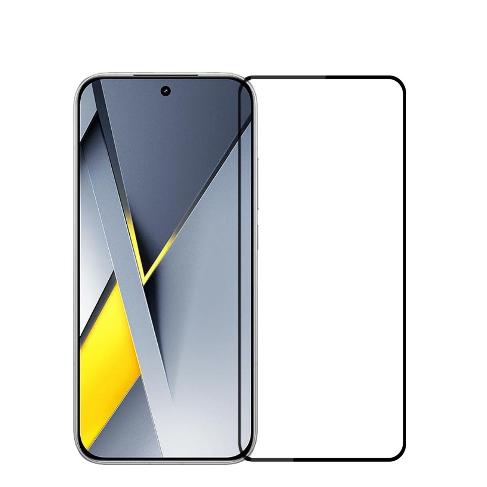 MOFI For Xiaomi Poco F8 Pro Screen Protector  9H Full Glue Full Coverage High Aluminum-Silicon Glass Film - Black