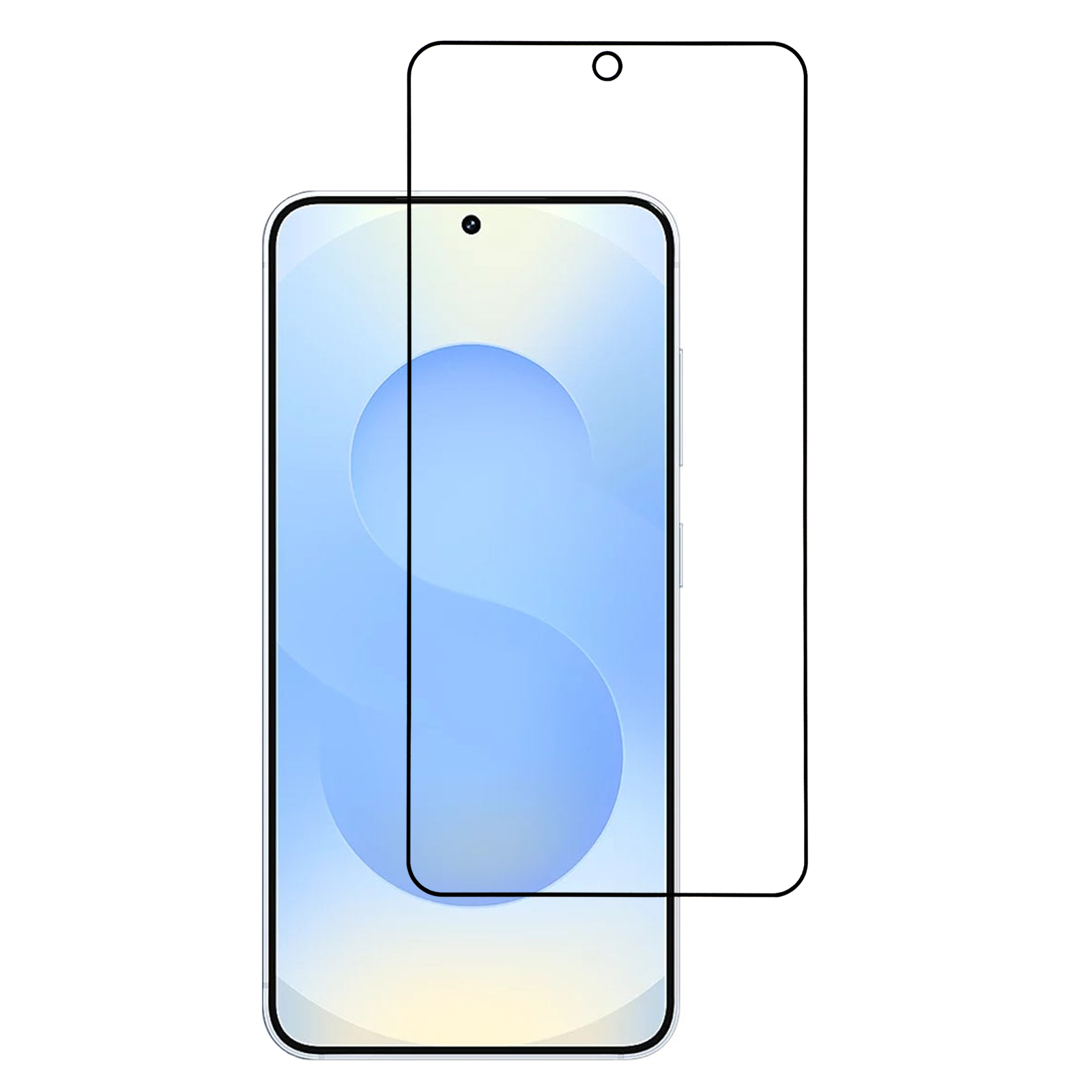For Samsung Galaxy S26 Full-Screen Tempered Glass Full Glue Silk Printing Screen Protector (Fingerprint Unlock)