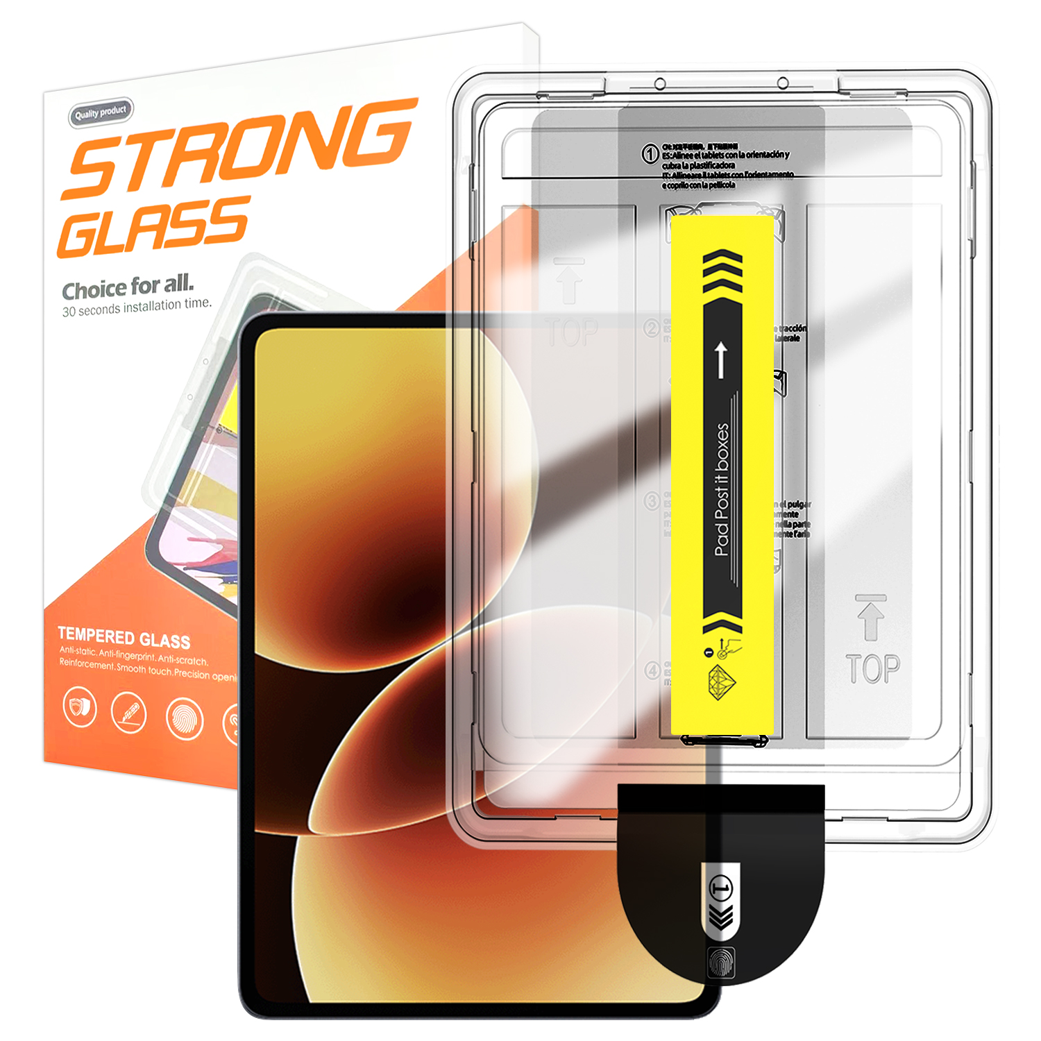 For Xiaomi Pad 7 Pro / Xiaomi Pad 8 / Xiaomi Pad 8 Pro / Xiaomi Pad 7 Screen Protector Arc Edge Tempered Glass Film with Auto Dust-free Installation T