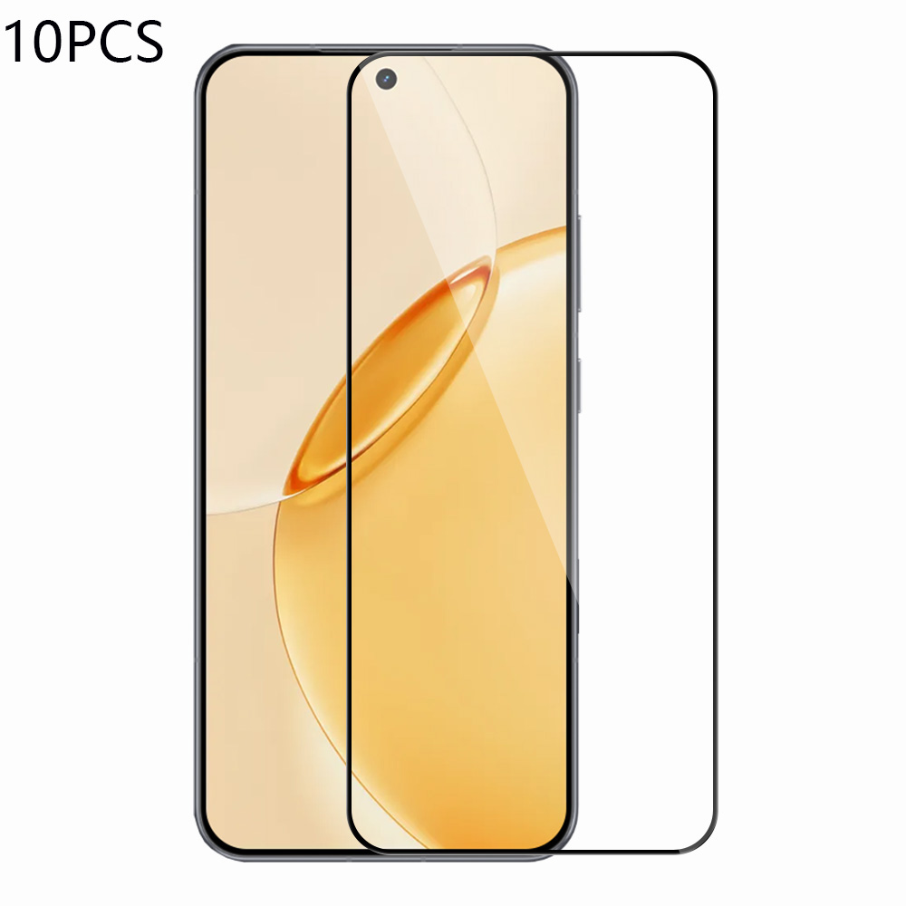 RURIHAI 10Pcs For Realme 16 5G High Aluminium-Silicon Glass Film Full Glue 0.26mm 2.5D Full Screen Protector - Transparent