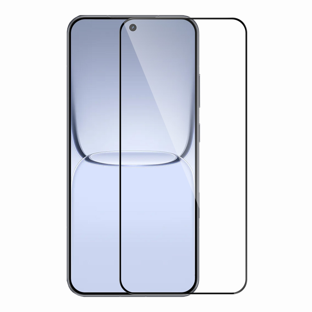 RURIHAI For Realme Neo8 5G Full Glue Full Screen Protector High Aluminium Silicon Glass Film, Ultrasonic Fingerprint Unlock - Transparent