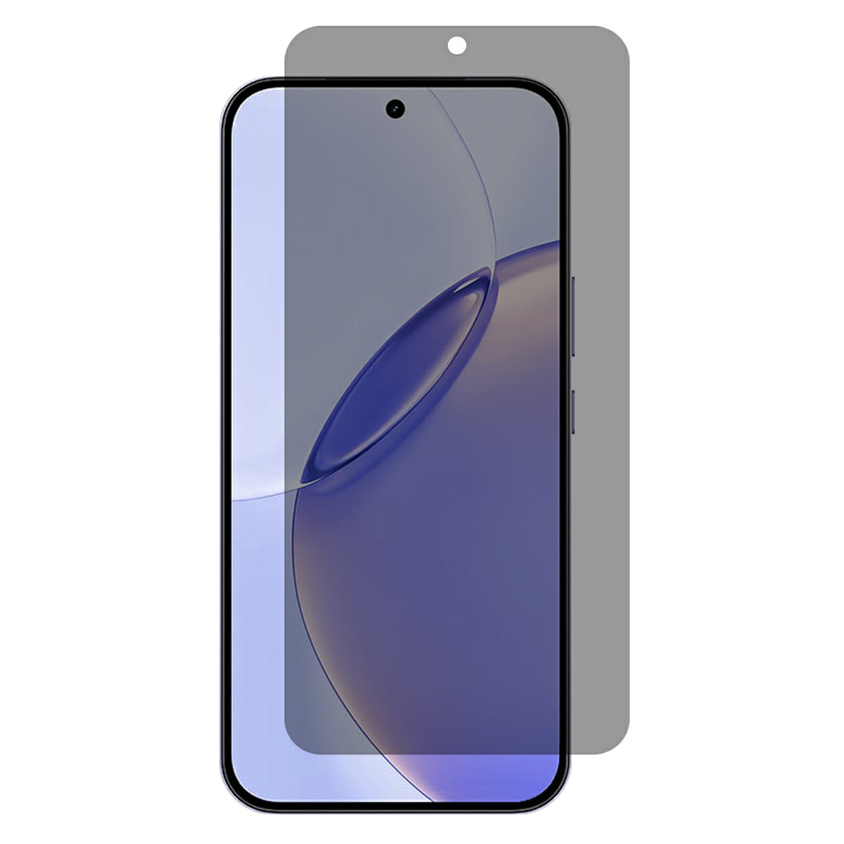 For Realme 16 Pro 5G Anti Spy Full Screen Protector Arc Edge Full Glue High Aluminium-silicon Glass Film (Fingerprint Unlock) - Black