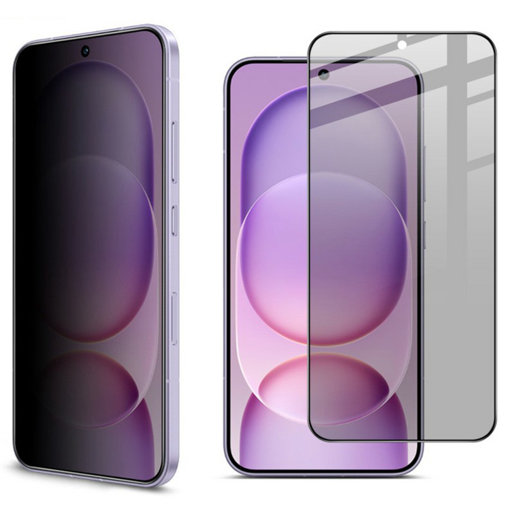IMAK For Honor Magic8 Pro Air 5G Privacy Screen Protector Anti Peep Full Cover Tempered Glass Film (Fingerprint Unlock) - Black