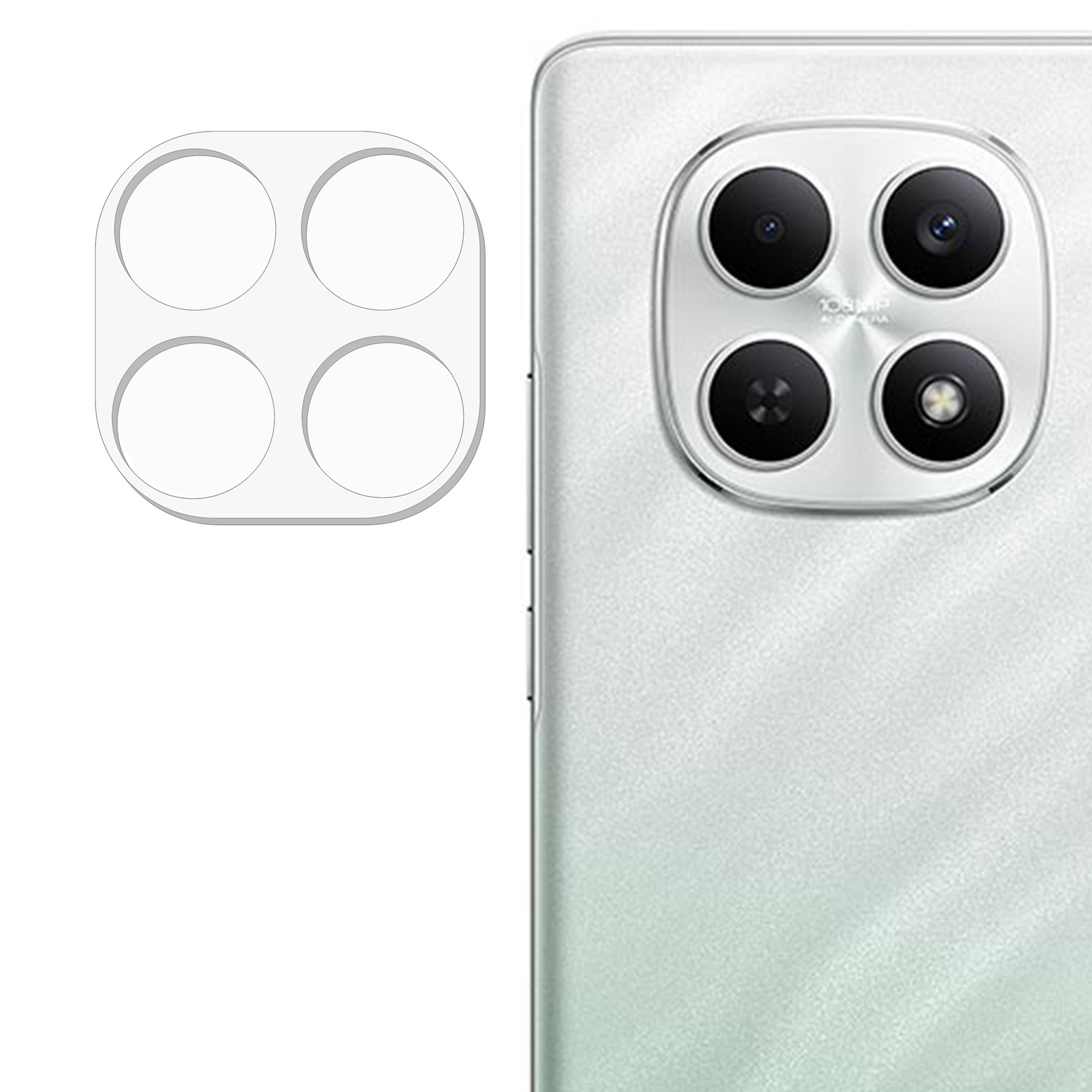 For Xiaomi Redmi Note 15 4G (Global) Camera Lens Protector High Clarity Tempered Glass Lens Film - Transparent
