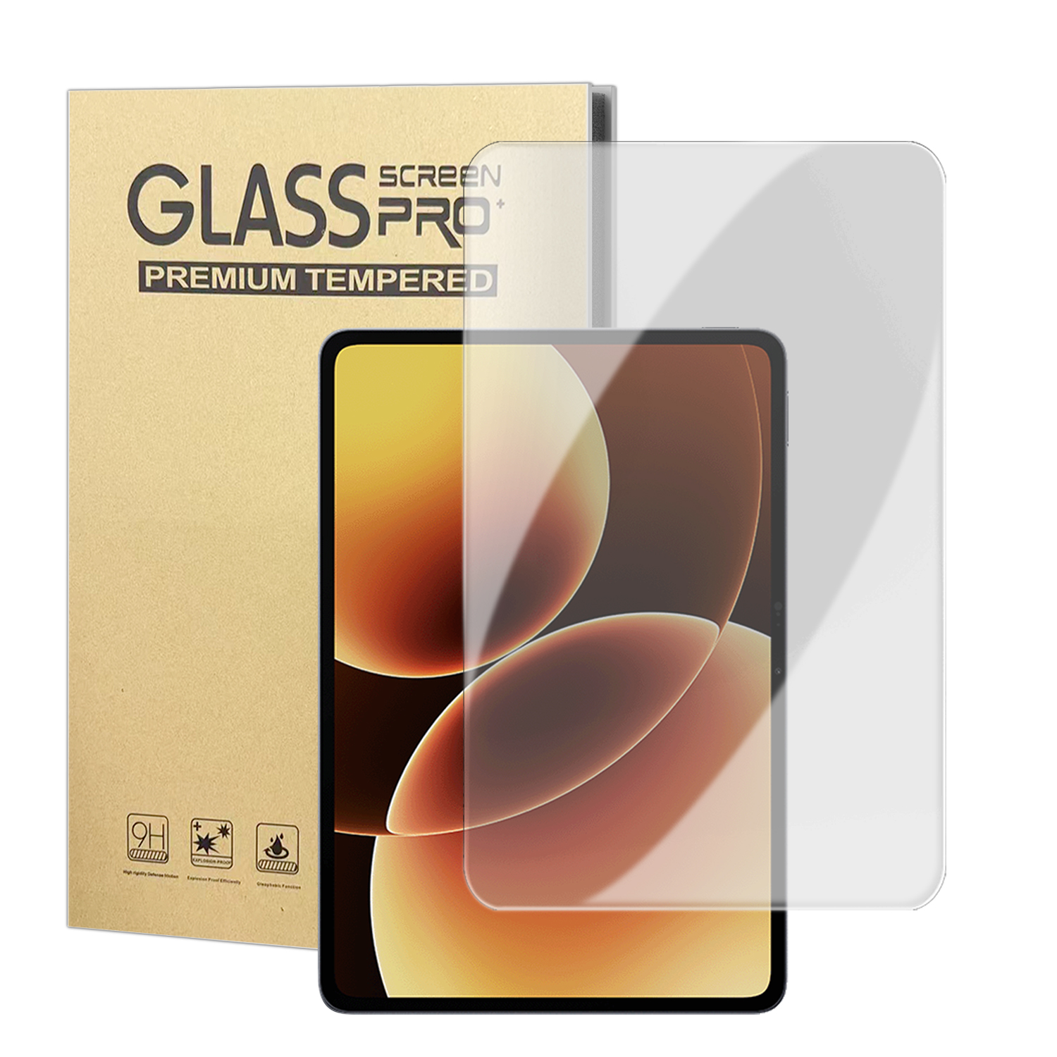 For Xiaomi Pad 7 Pro / Xiaomi Pad 8 / Xiaomi Pad 8 Pro / Xiaomi Pad 7 High Definition Screen Protector Arc Edge Anti Fingerprint Tempered Glass Film (
