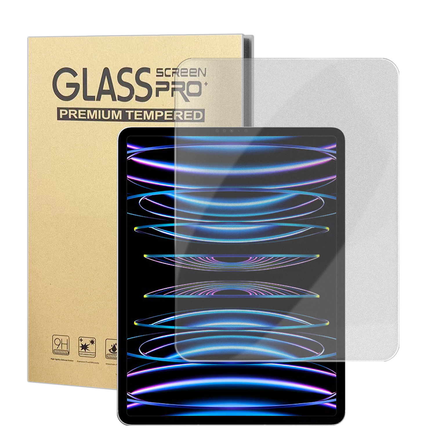 For iPad Pro 12.9 (2021) / iPad Pro 12.9 (2022) Paper-Like PET Writing Film Matte Anti Fingerprint Screen Protector (NOT Complete Covering) - Transpar