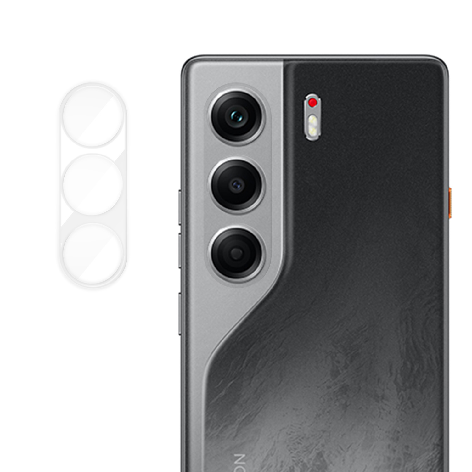 For TECNO Camon 40 Pro 4G / TECNO Camon 40 4G Full Cover Camera Lens Protector High Definition Anti Fingerprint AR Tempered Glass Lens Film - Transpar