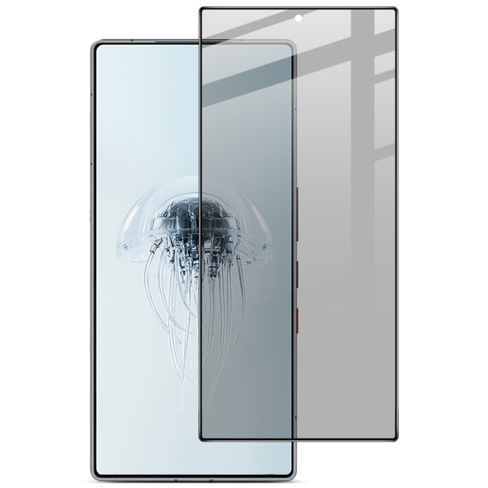 IMAK For ZTE nubia RedMagic 11 Air 5G Privacy Screen Protector Anti Peep Full Cover Tempered Glass Film (Fingerprint Unlock) - Black