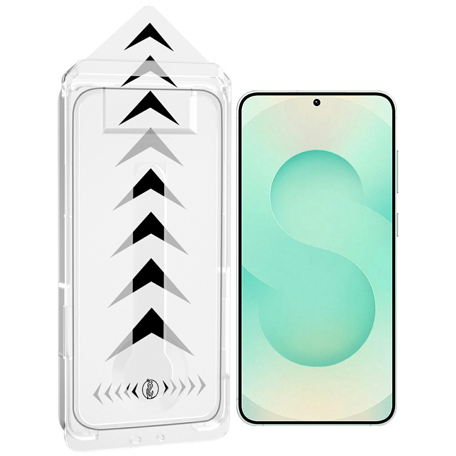 For Samsung Galaxy S25+ Anti-Spy Full Screen Protector Full Glue Tempered Glass Film with Dust-Free Auto Alignment Tool - Black