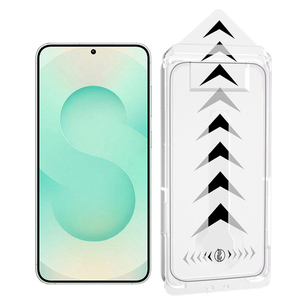 For Samsung Galaxy S25+ Full Screen Protector Full Glue Automatic Dust Removal Tempered Glass HD Film with Automatic Alignment Tool - Transparent