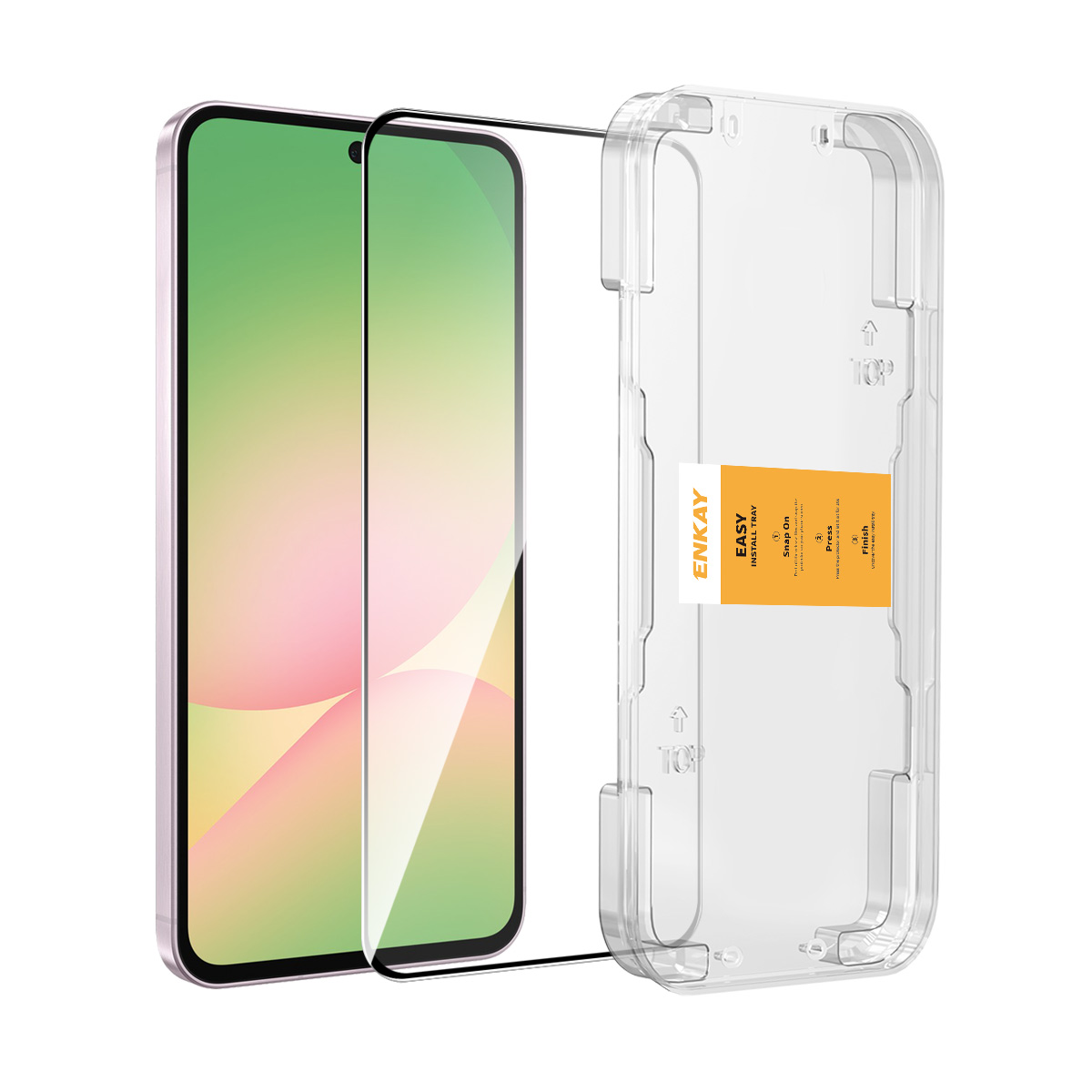ENKAY HAT PRINCE For Samsung Galaxy A57 5G / Galaxy A37 5G HD Clear Film   Full Coverage Full Glue Tempered Glass Screen Protector with Installation T