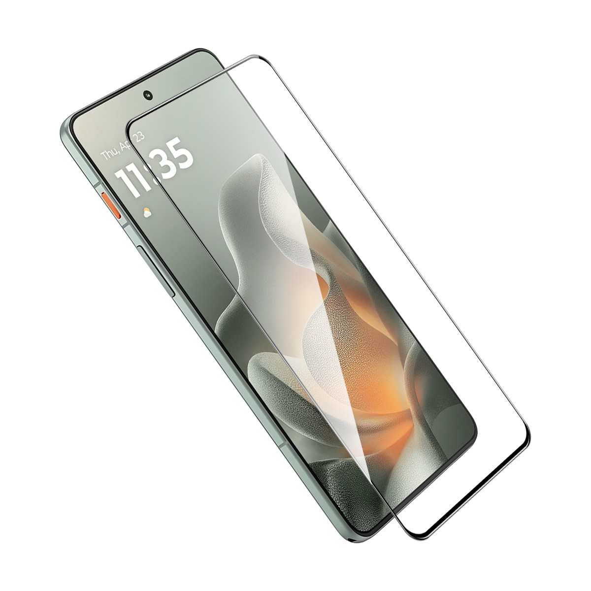 ENKAY HAT PRINCE For Motorola Moto G67 5G / G77 5G Screen Protector   9H Silk Printing 0.26mm Full Glue Full Coverage Tempered Glass Film - Transparen