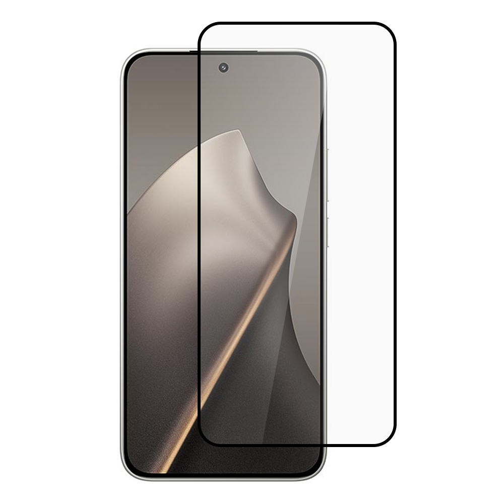 ITIETIE For Xiaomi 15T  /  15T Pro Screen Protector 0.25mm Full Glue Full Coverage High Aluminium-Silicon Glass Silk Printing Film - Transparent