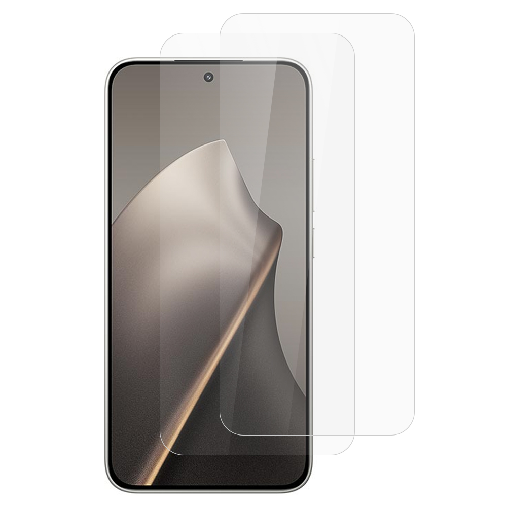 ITIETIE 2Pcs For Xiaomi 15T  /  15T Pro Screen Protector 0.25mm Full Glue High Aluminium-Silicon Glass Film (NOT Complete Covering) - Transparent