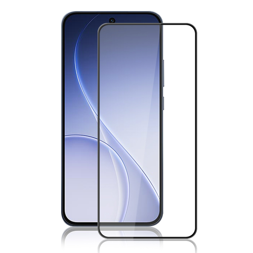 AMORUS For Oppo Reno15 F 5G  /  Reno14 F 5G  /  Reno13 5G (Global) Full Screen Protector Anti-Shatter Full Glue Tempered Glass Film - Black