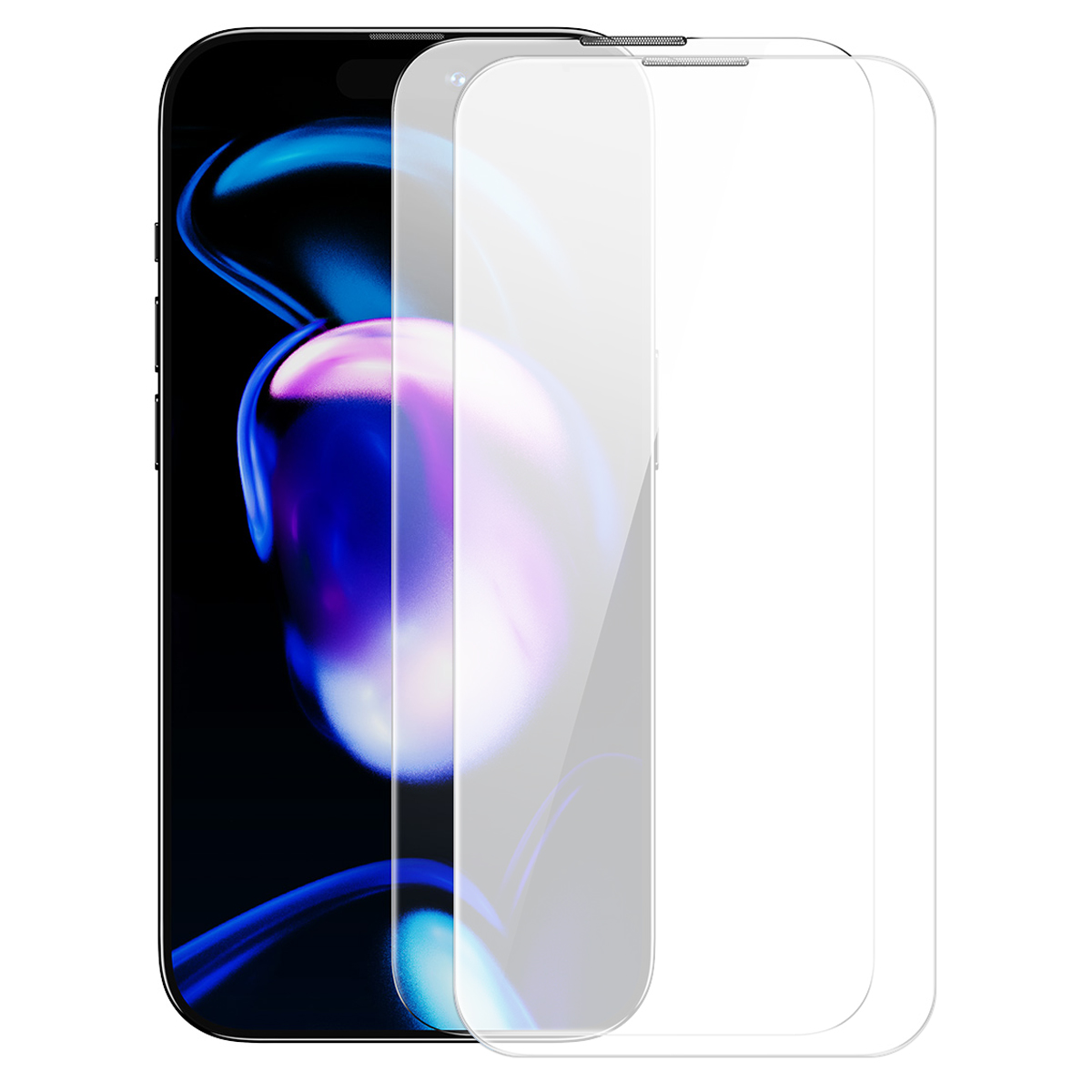 

BASEUS 2Pcs Shatterproof Screen Protector For iPhone 14 Pro, Full Cover 0.3mm Crystal Tempered Glass Anti-Dust Easy Installation Film, iPhone 14 Pro