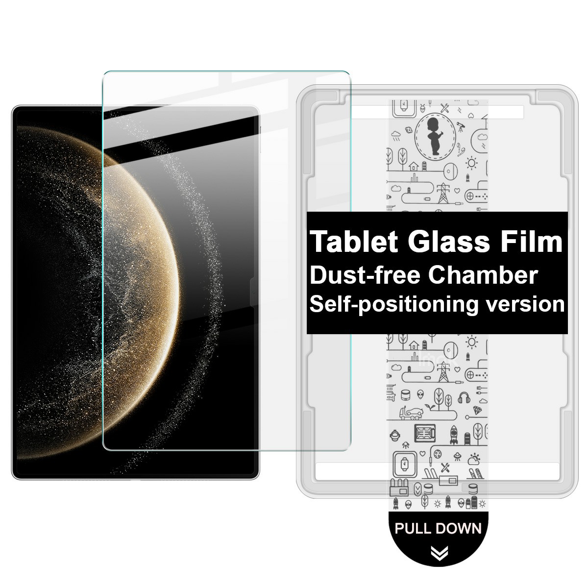 IMAK For Huawei MatePad Pro 13.2 (2025) Tempered Glass Full Screen Protector with Dust-free Installation Tool - Transparent