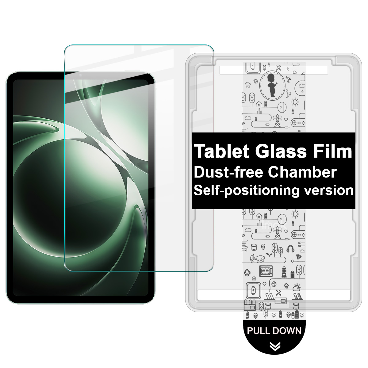 IMAK For Xiaomi Redmi K Pad Tempered Glass Full Screen Protector with Dust-free Installation Tool - Transparent