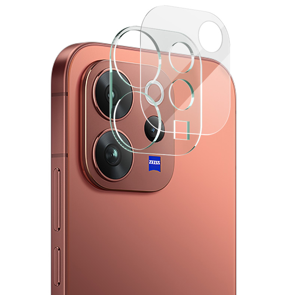 IMAK For vivo V70 5G  /  V70 Elite 5G Tempered Glass Full Cover Camera Lens Protector + Acrylic Lens Cap - Transparent