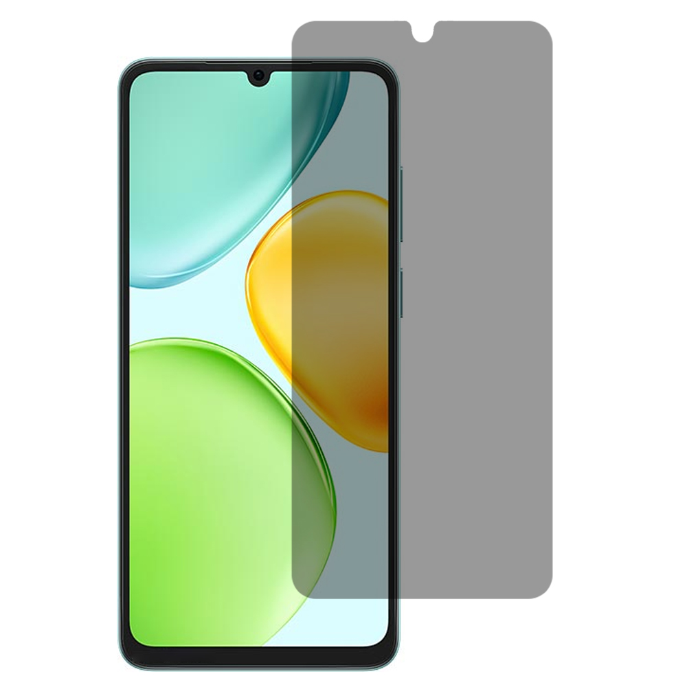 For Honor X6d 5G 2.5D Arc Edge Anti Spy Full Screen Protector Full Glue High Aluminium-silicon Glass Film - Black