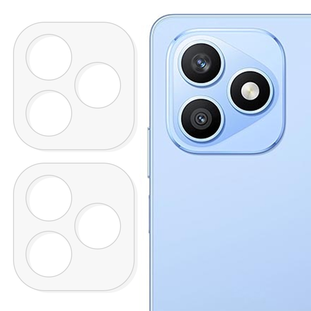 2Pcs For Honor X8d 4G Full Coverage Camera Lens Protector 3D Arc Edge Anti-Scratch Tempered Glass Lens Film - Transparent