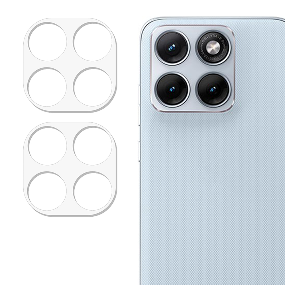 2Pcs For Motorola Edge 70 Fusion+ 5G / Edge 70 Fusion 5G Full Coverage Camera Lens Protector 3D Arc Edge Anti-Scratch Tempered Glass Lens Film - Trans