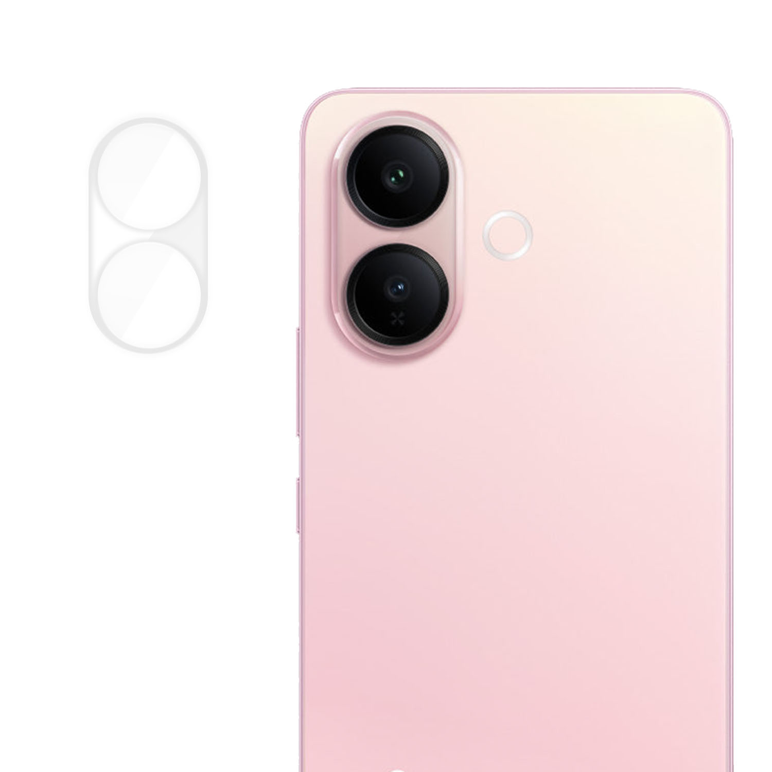 For vivo V60 Lite 4G / vivo V60 Lite 5G Full Cover Camera Lens Protector High Definition Anti Fingerprint AR Tempered Glass Lens Film - Transparent