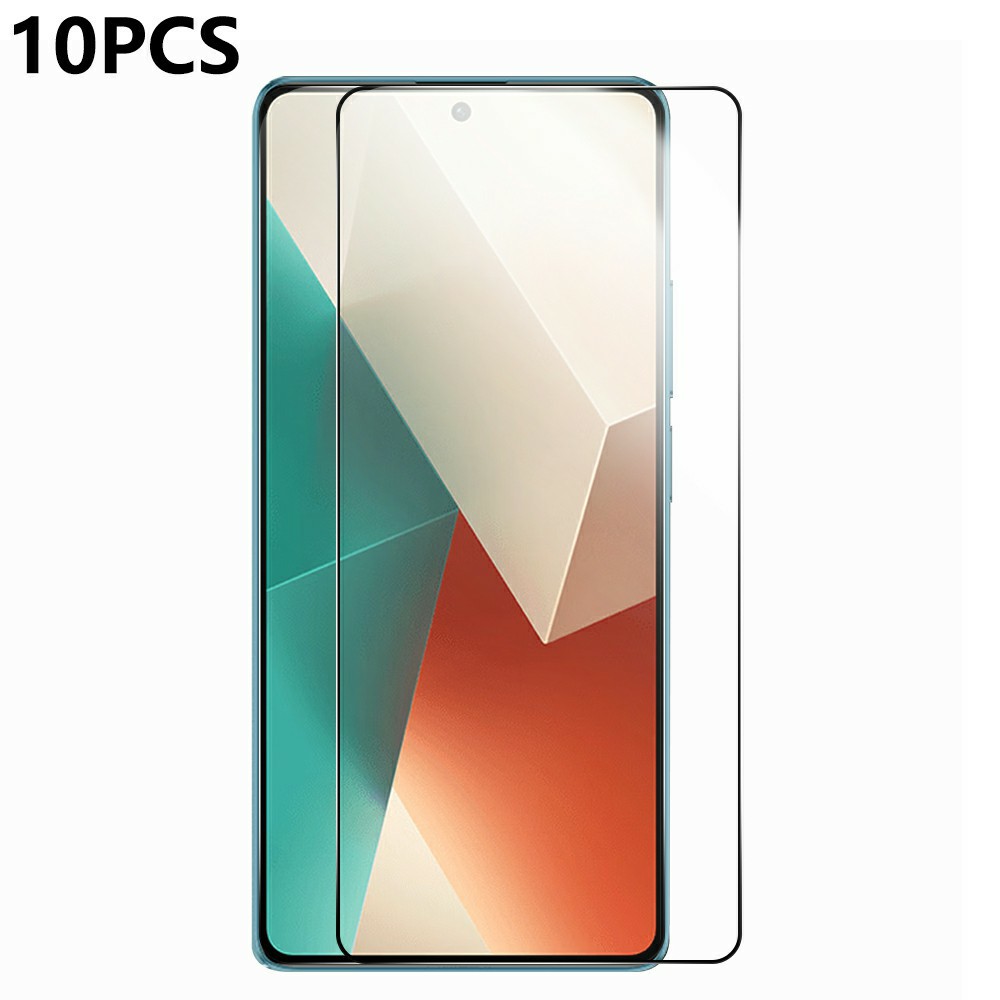 RURIHAI 10Pcs For Xiaomi Redmi Note 17 4G High Aluminium-Silicon Glass Film Full Glue 0.26mm 2.5D Full Screen Protector