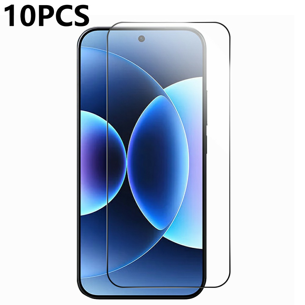 RURIHAI 10Pcs For Xiaomi 17T High Aluminium-Silicon Glass Film Full Glue 0.26mm 2.5D Full Screen Protector