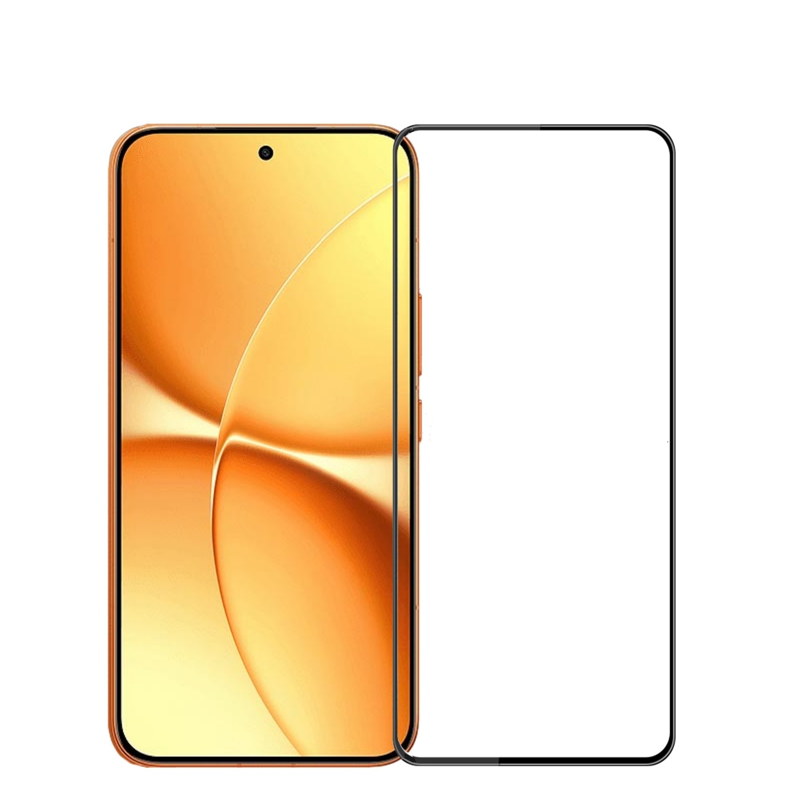 Mofi For Xiaomi Poco X8 Pro 5G / Xiaomi Redmi Turbo 5 5G Screen Protector 9H 3D Curved Full Glue Full Coverage Tempered Glass Film - Black