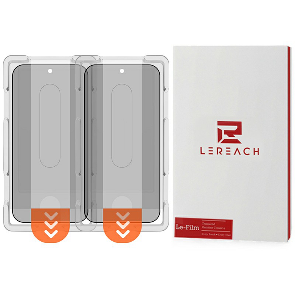 LEREACH 2Pcs For OnePlus 15 5G Privacy Tempered Glass Screen Protector 28° Anti-spy Full Cover Film - Black