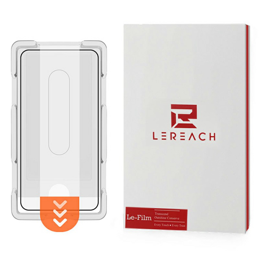 LEREACH For Samsung Galaxy A57 5G Tempered Glass Full Screen Protector Anti-Fingerprint Film with Dust-Free Installation Tool - Black