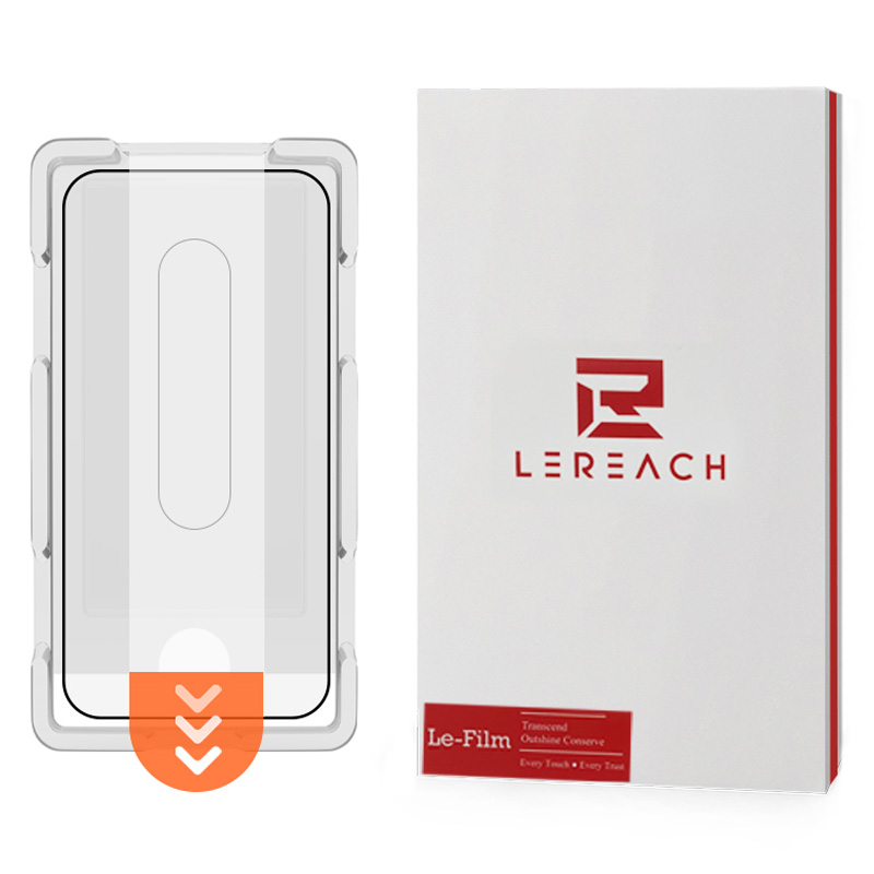 LEREACH For Oppo Find X9 Ultra 5G Tempered Glass Full Screen Protector Anti-Fingerprint Film with Dust-Free Installation Tool - Black