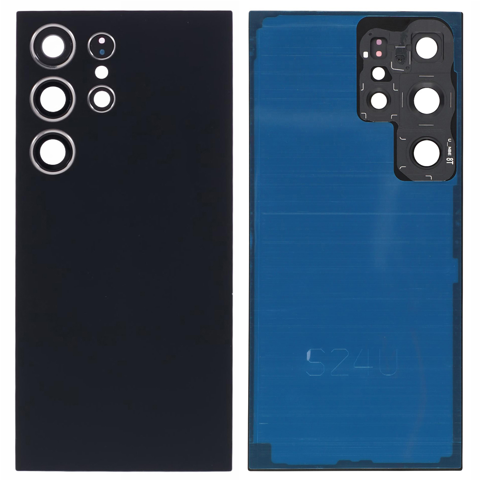 For Samsung Galaxy S24 Ultra S928 OEM Battery Housing with Camera Lens Cover - Black