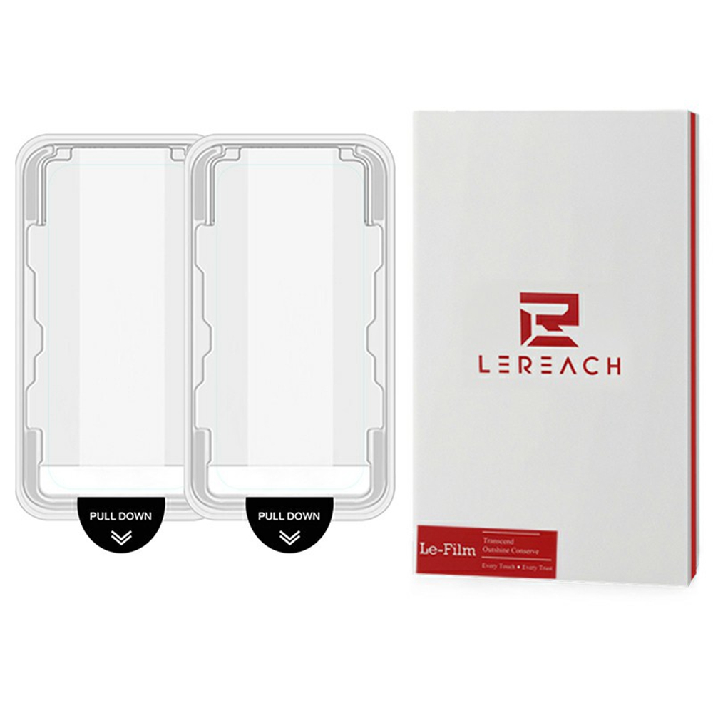 LEREACH 2Pcs For Xiaomi Poco X8 Pro Max 5G Tempered Glass Full Screen Protector Anti-Fingerprint Film with Dust-Free Installation Tool - Transparent